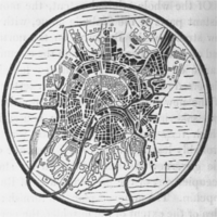 Mapa de una ciudad de montaña