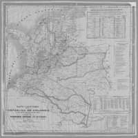 Image of a map of the Coffee Region of the Republic of Colombia.