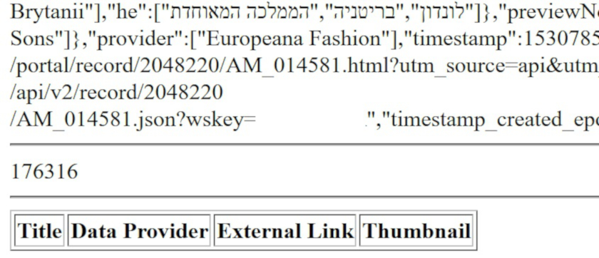 Table header is created